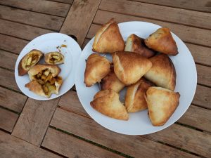 All done! Delicious Tandoori Samosas