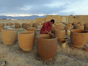 Tandoor ovens being manufactured in Kabul