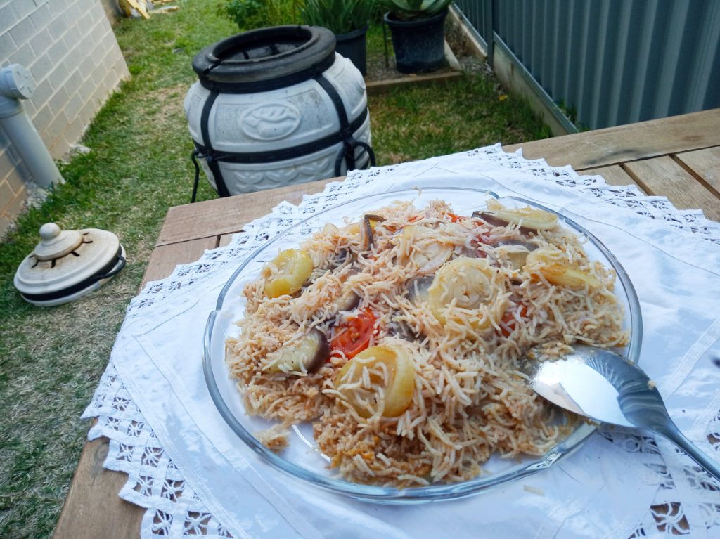Maqloubi rice made in Artisan Tandoor!