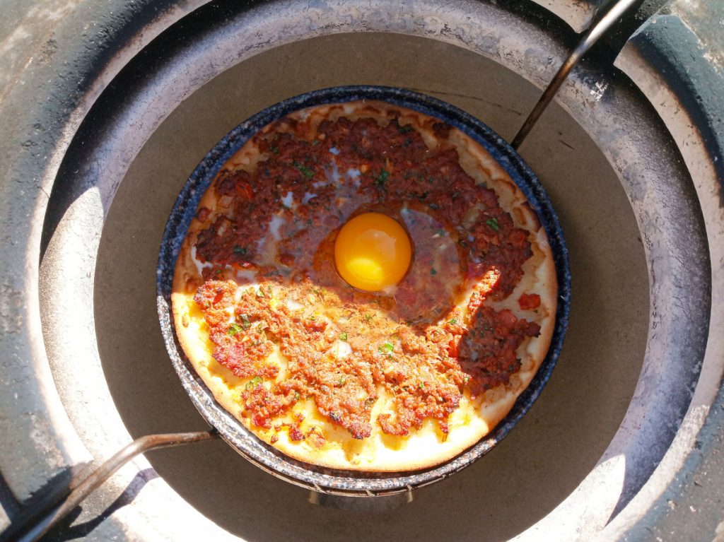 Cooking in Artisan Tandoor oven with Egg!