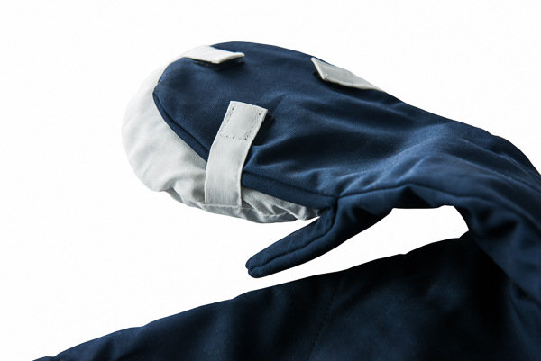 Gloves with pillows