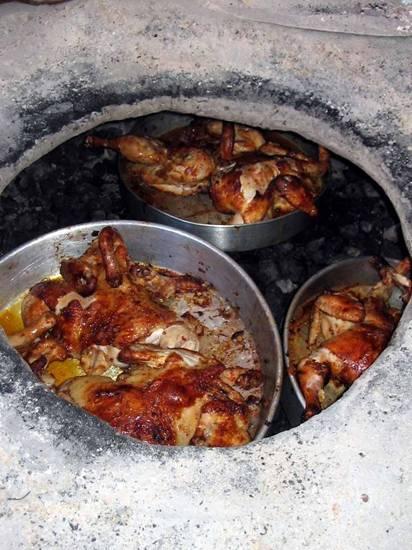 Musakhan in Taboon oven