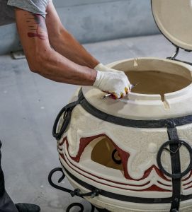 Artisan Tandoors Ceramicist at work